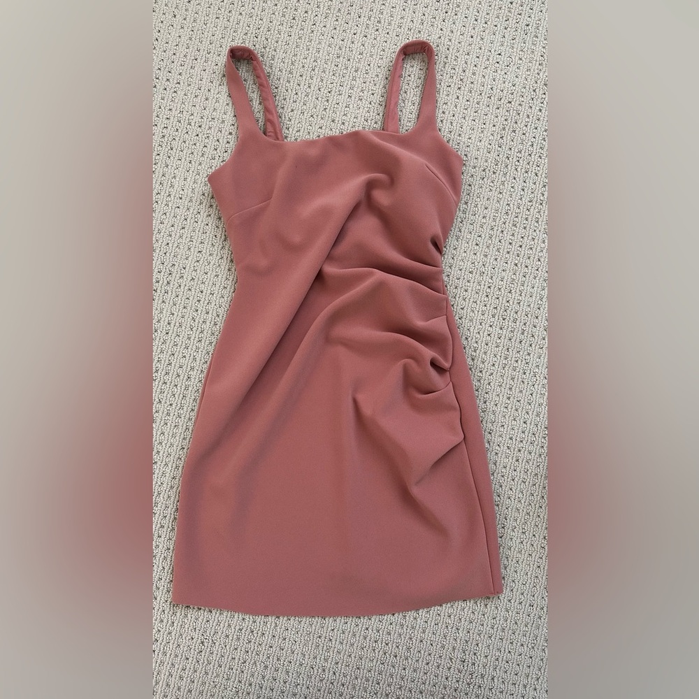 Bec and Bridge Livania dress in grapefruit - was midi CUT by a tailor to mini